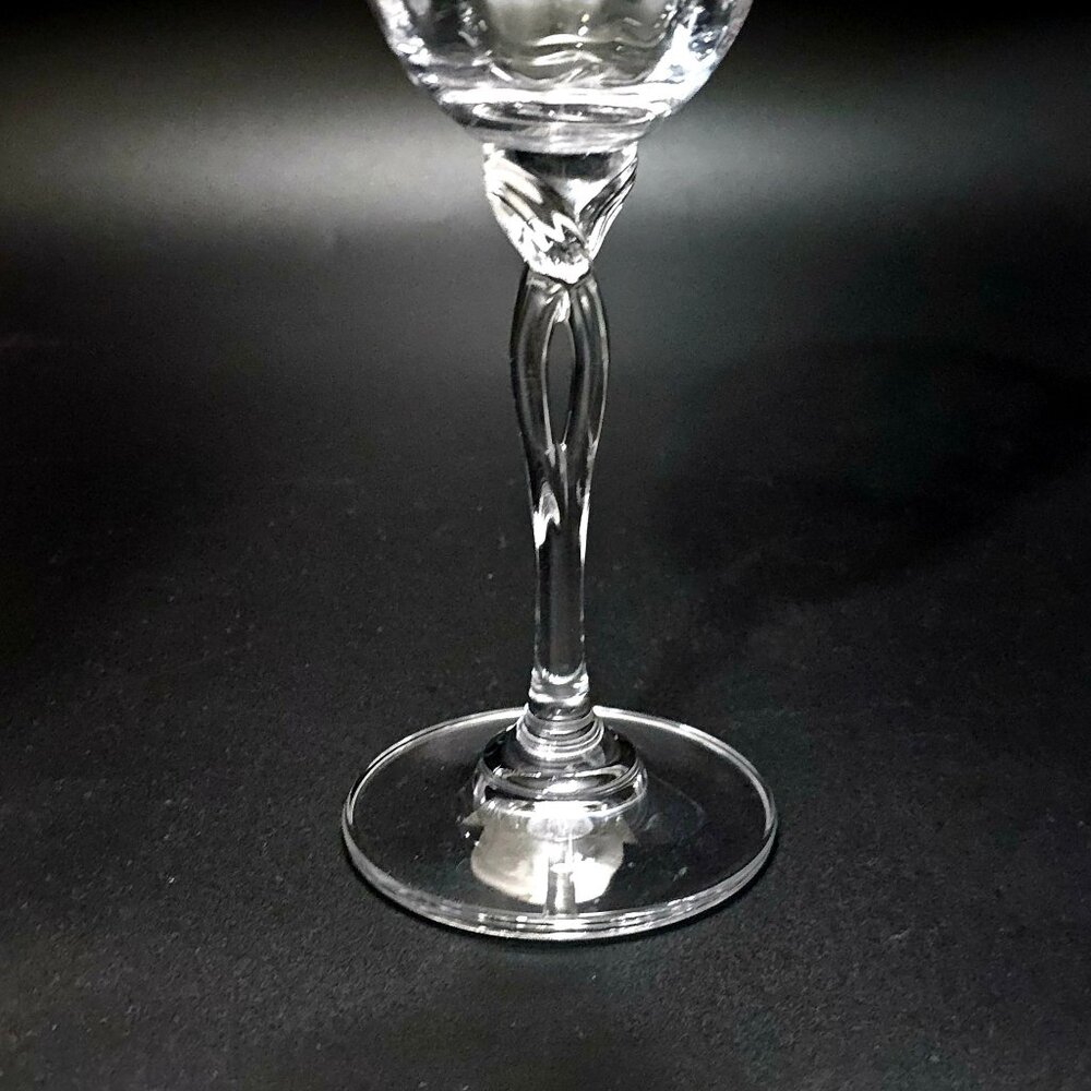 Oneida Chateau Crystal Wine Glass 8" fine crystal Bavaria marked logo vintage - Picture 2 of 5